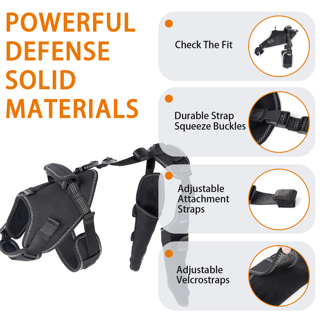 Neoprene-Tech Canine Knee Brace – Post-Surgery Stabilization & Pain Relief Support"